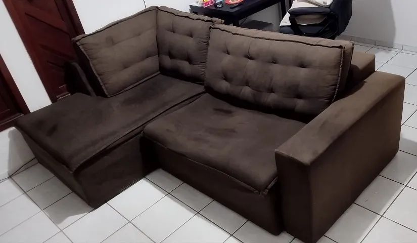 Sofá retrátil 3 lugares