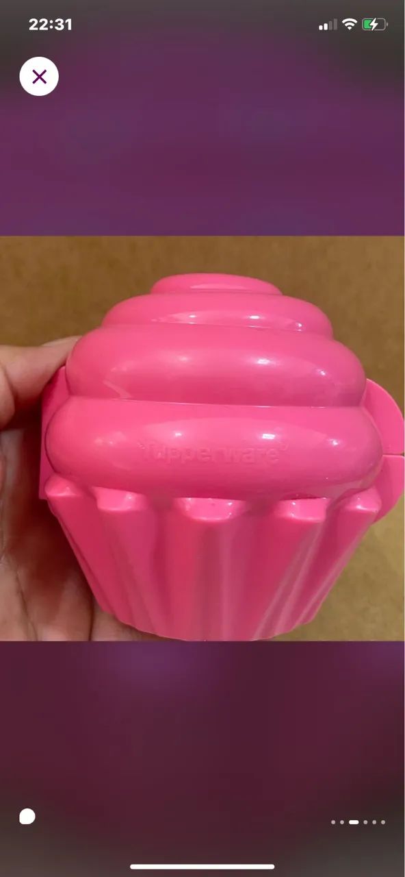 Tupperware Porta cupcake