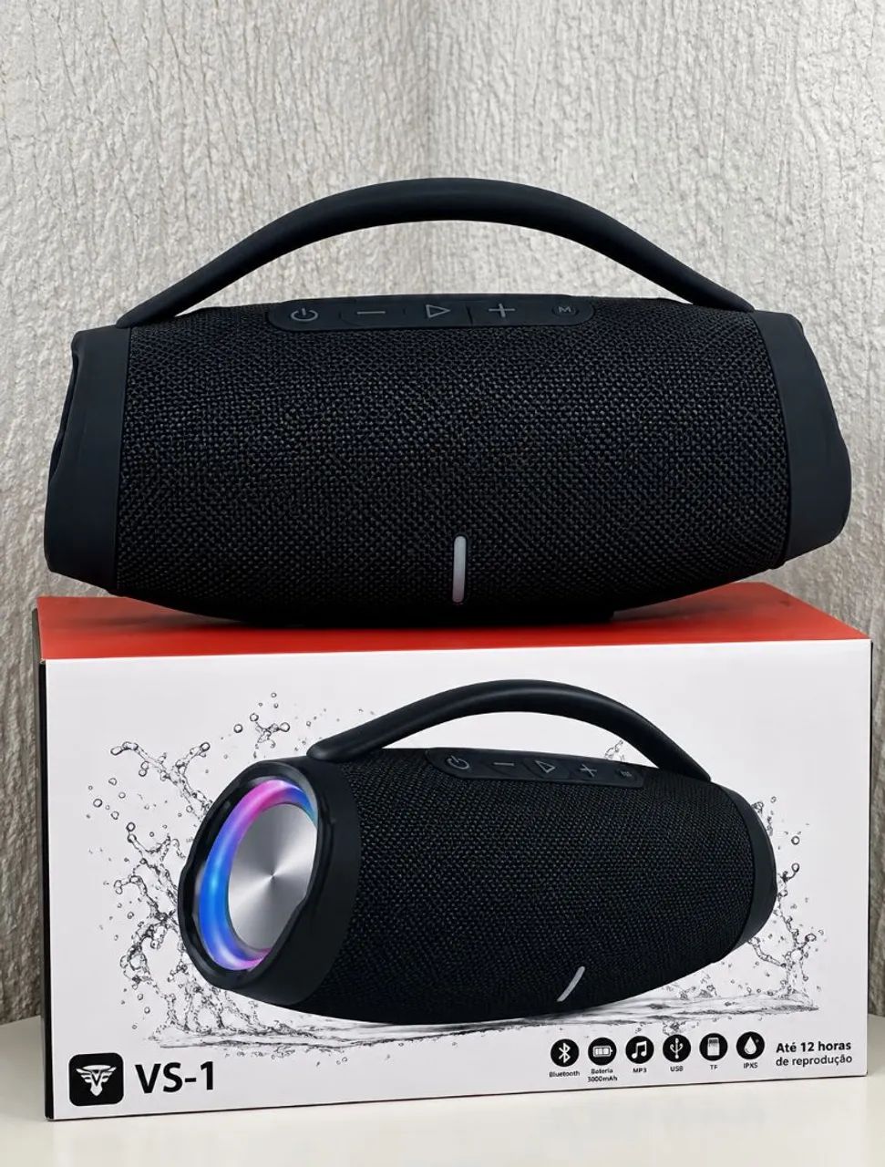 Caixa de som boombox Bluetooth bivolt 