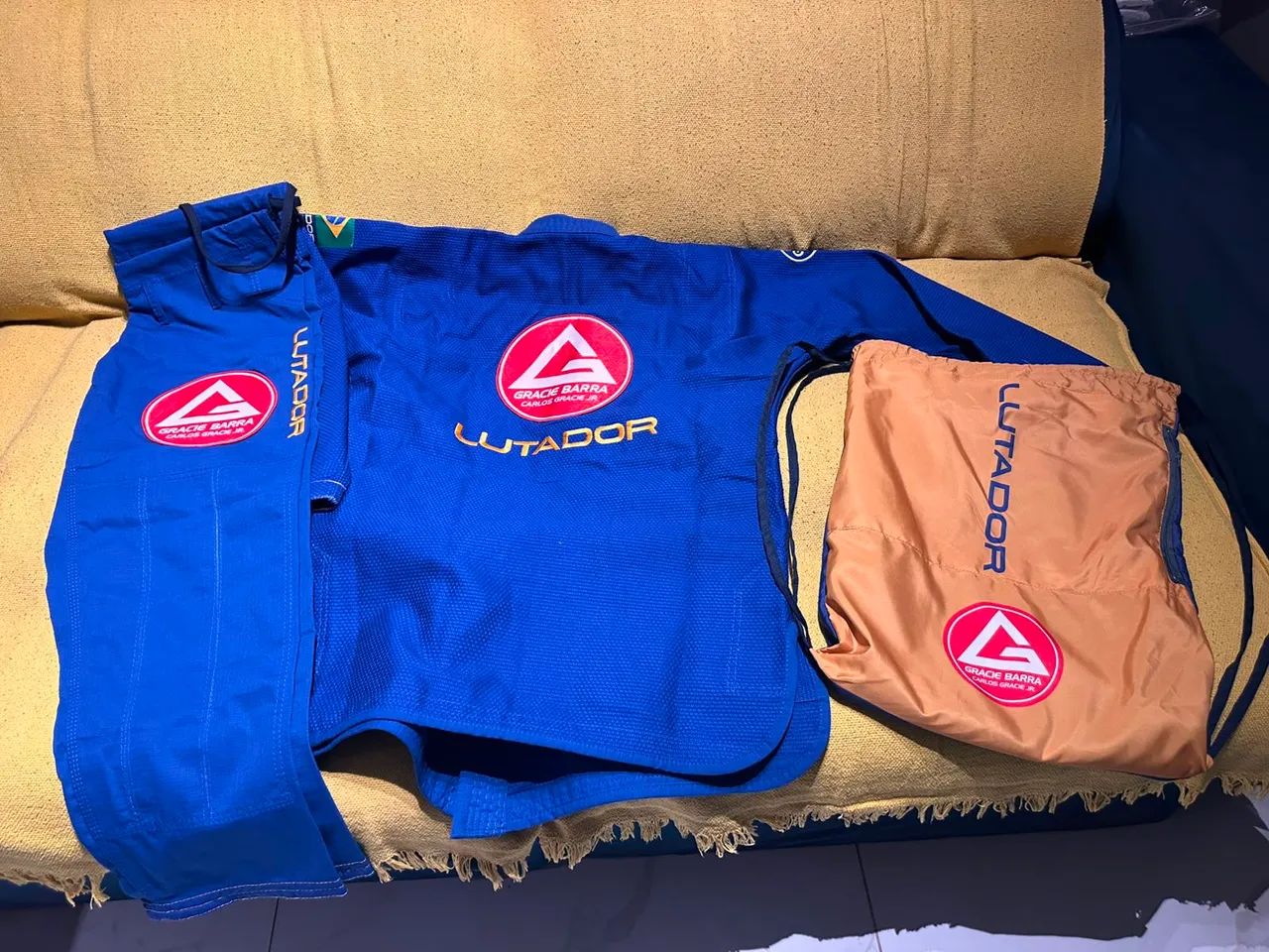 Kimono Azul lutador GB tamanho A1 - Foto 2