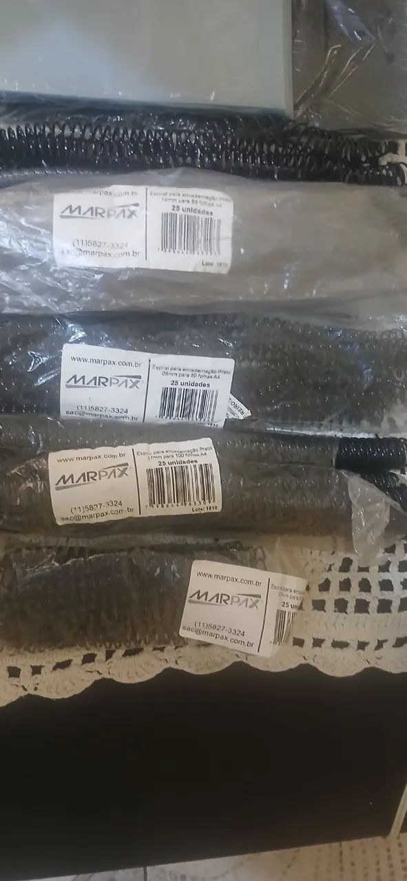 Kit Encadernação (Encadernadora Espiral + Capas/Contra-capas + espirais diversos tamanho) - Foto 4