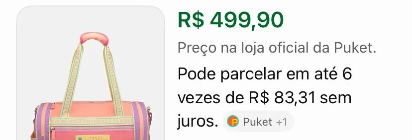 Bolsa de viagem da marca puket  - Foto 3