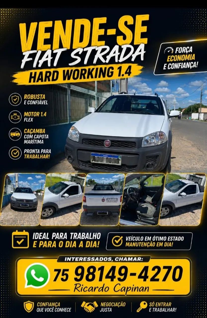 Fiat Strada Strada Working HARD 1.4 Fire Flex 8V CS 2019