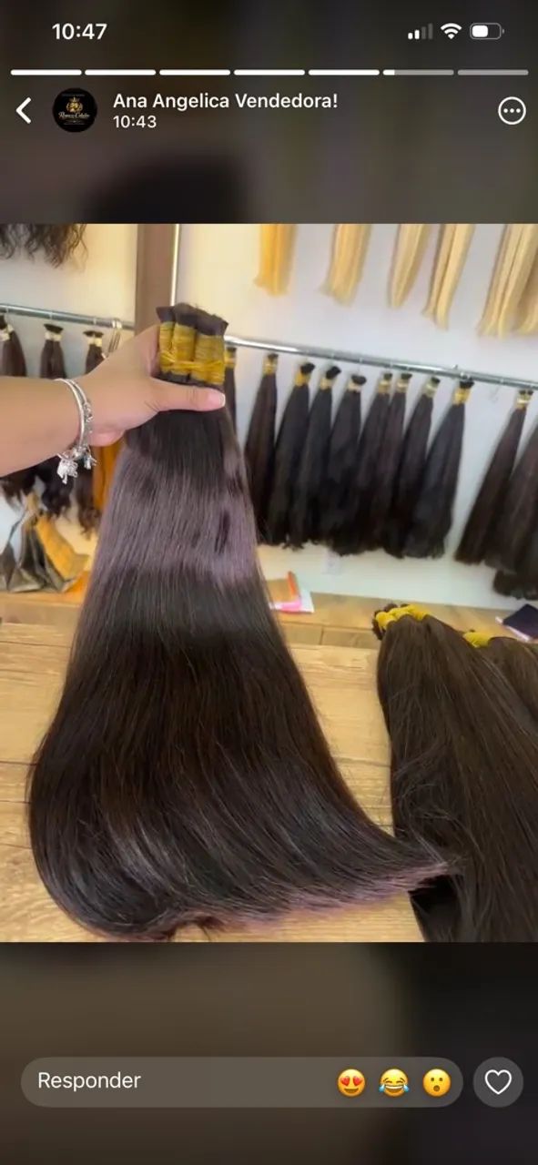 Cabelo humano 60 cm  pontas cheias - Foto 3