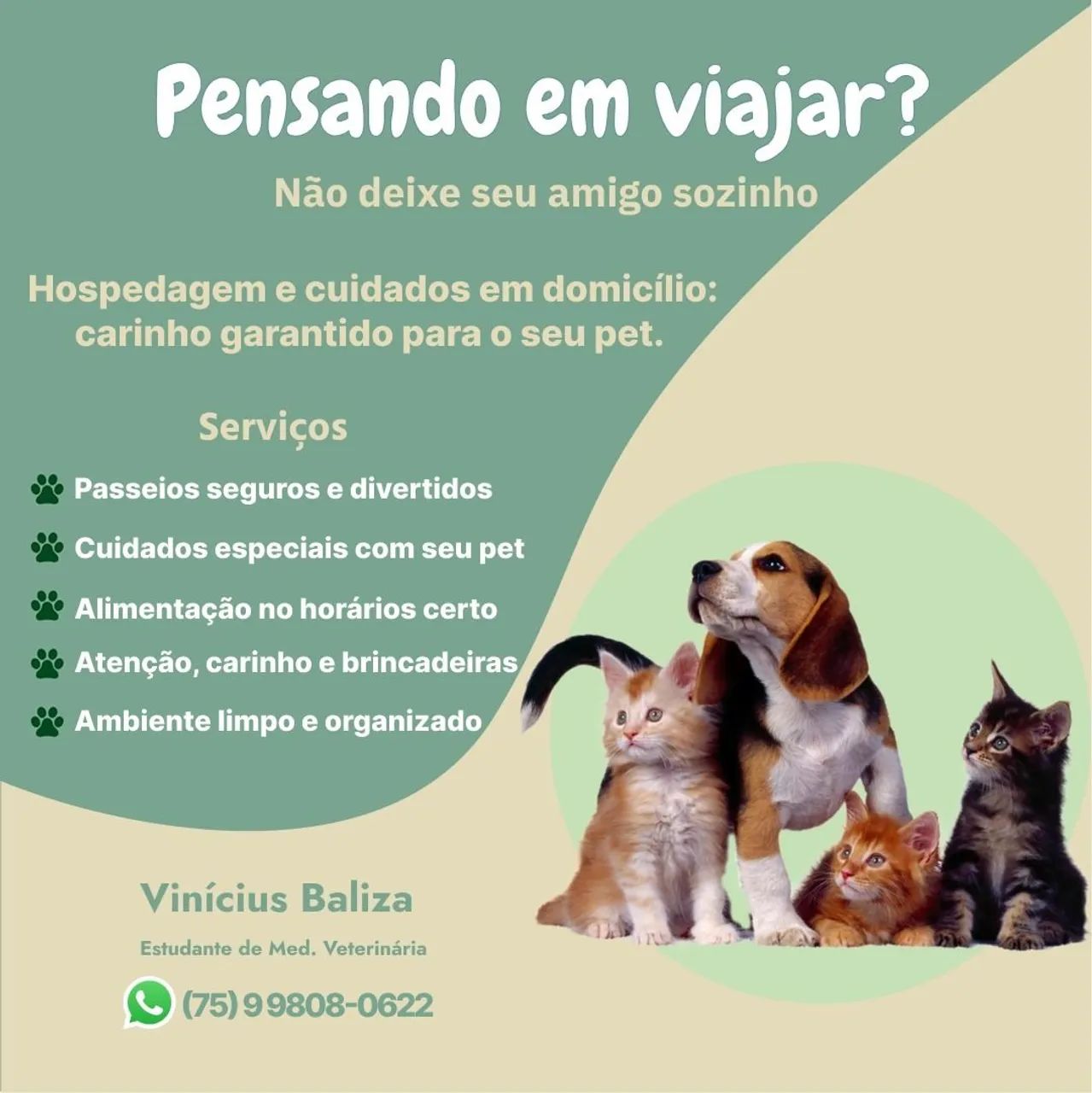 Petssiter e hospedagem pet