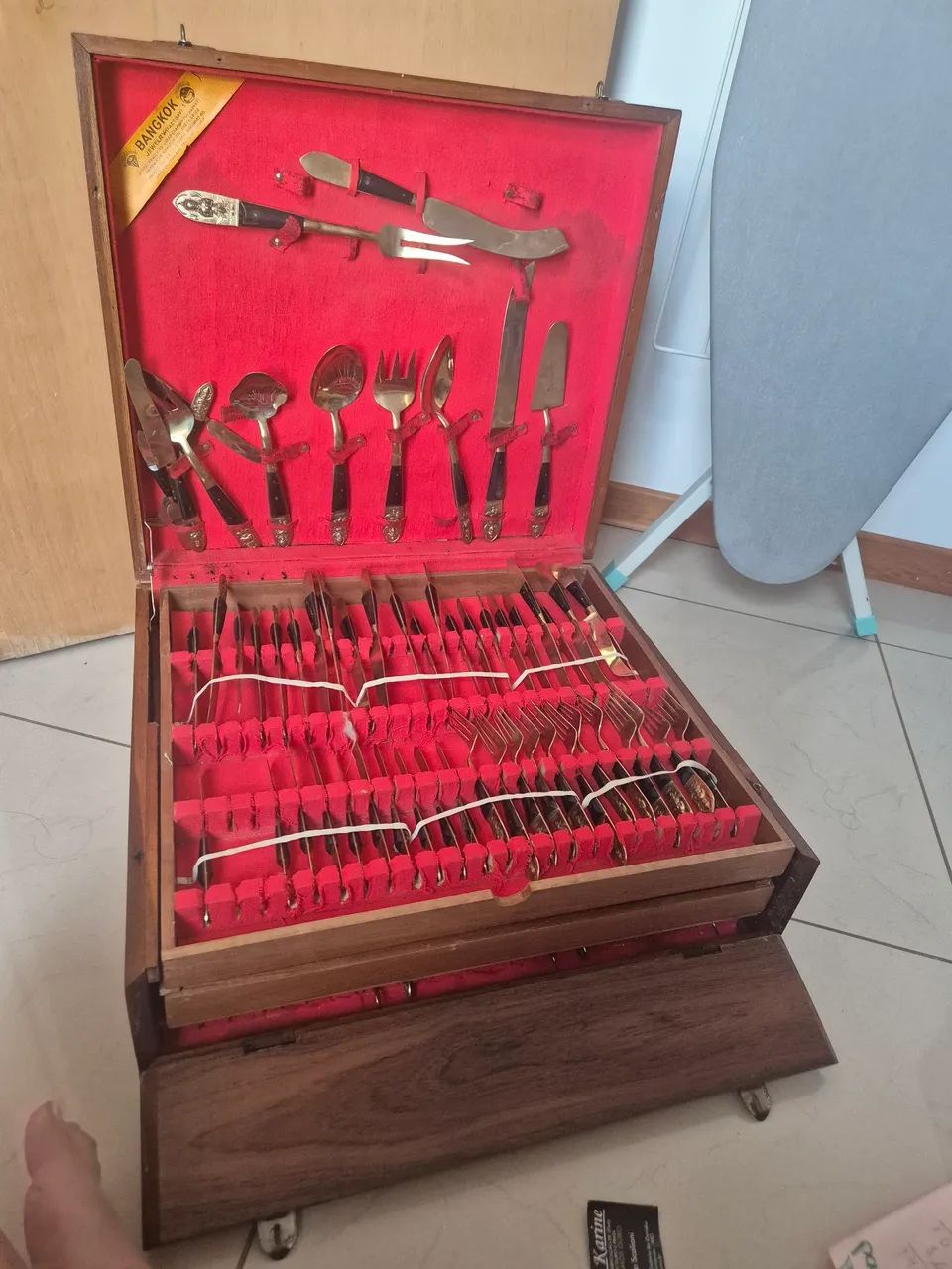 FAQUEIRO TAILANDÊS BUDA EM RELEVO ANTIGUIDADE 140 PEÇAS  - Foto 3