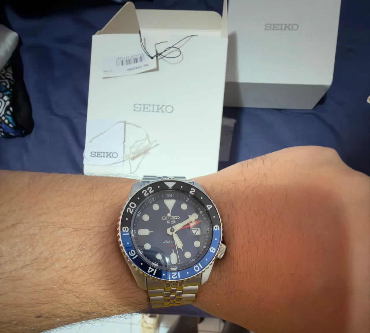Relógio Seiko batman gmt