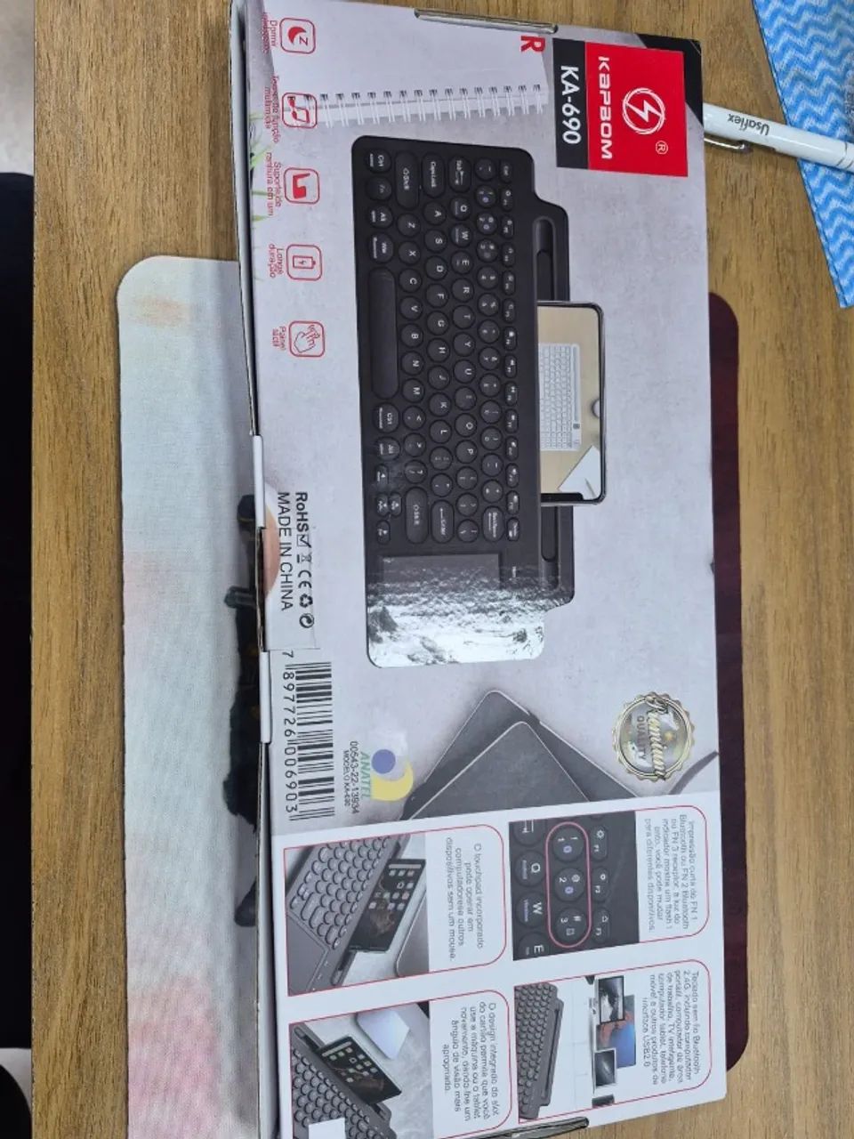 Teclado com Touchpad Sem Fio - Foto 2