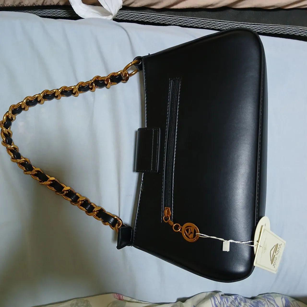 Bolsa preta com alça - Foto 2