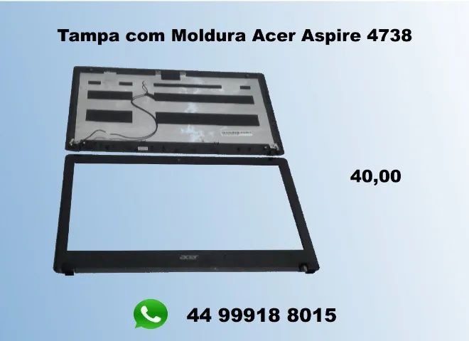 Tampa com Moldura Acer Aspire 4738  - Foto 3