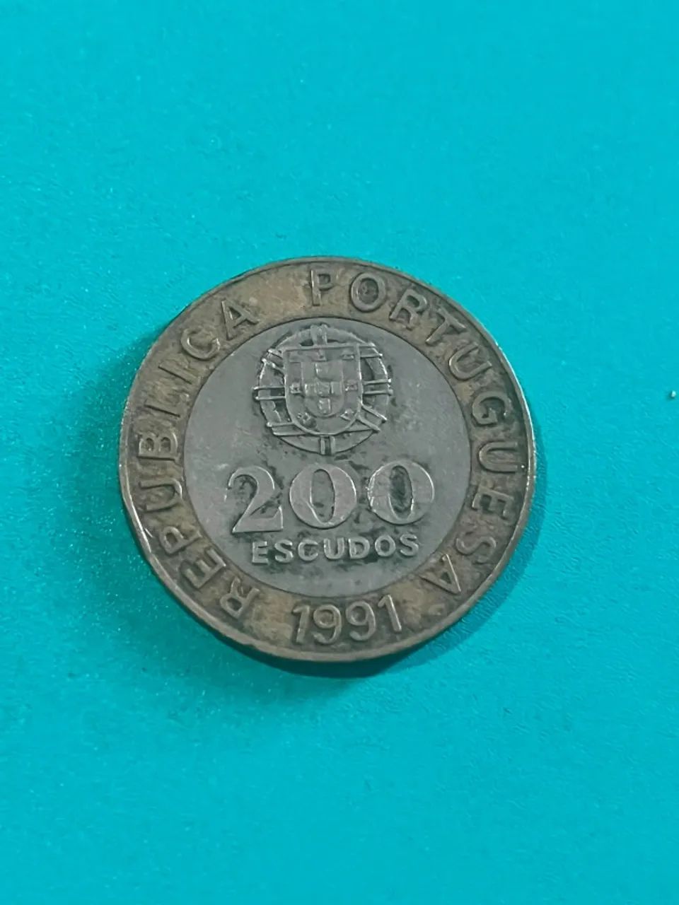 Moeda 200 Escudos Portugal 1991