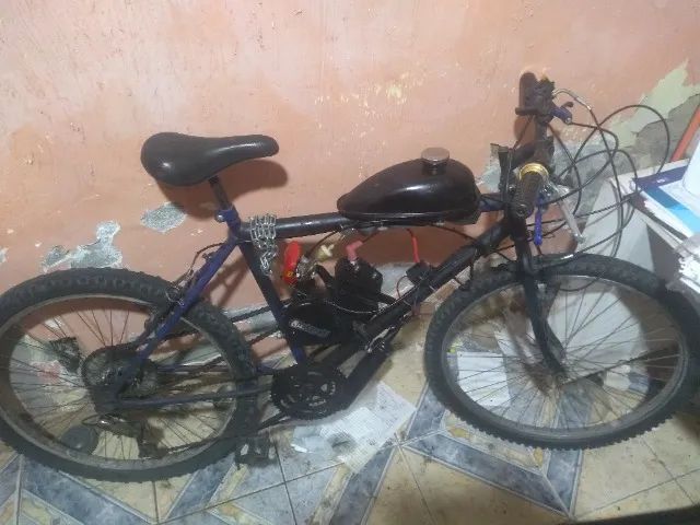 Bicicleta Motorizada 80cc em Bom Estado