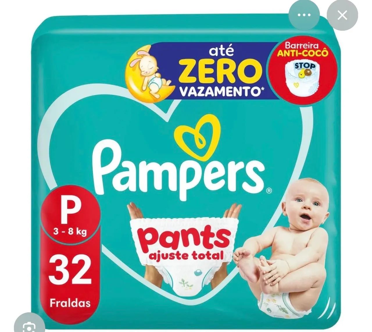 Fralda Pampers P & M 
