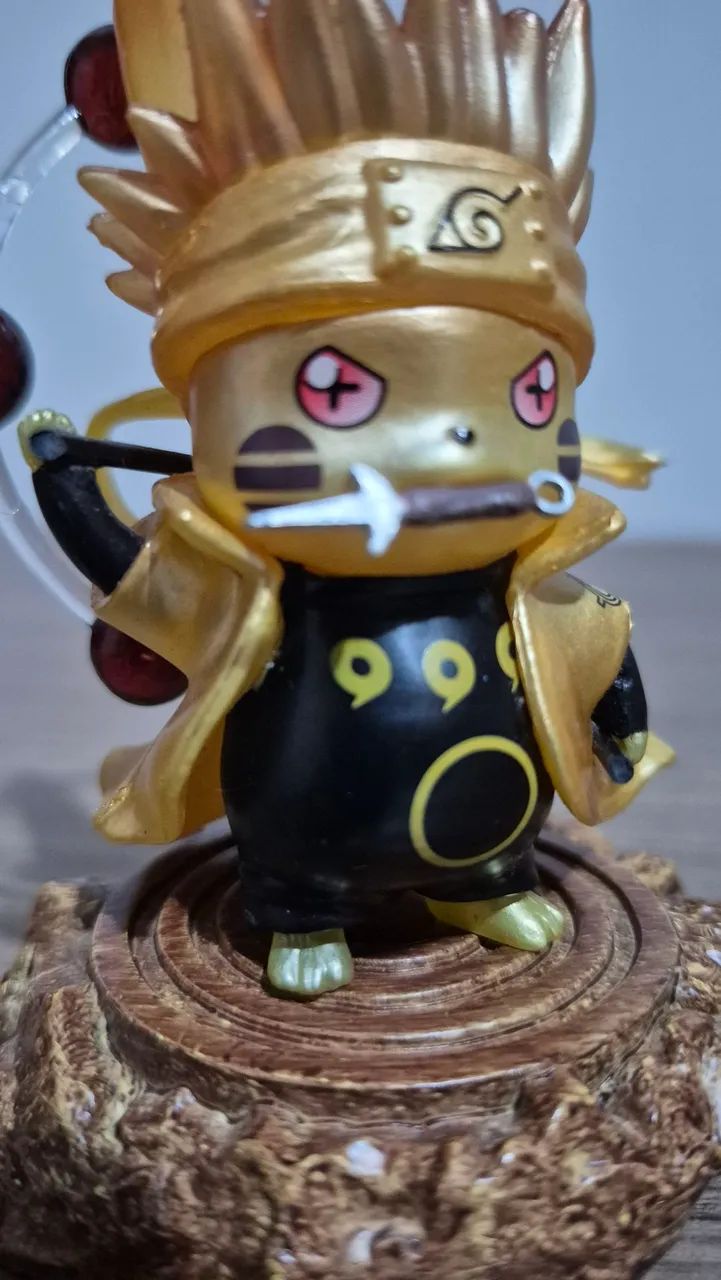 Pikachu dourado estilo Naruto (custom/fusão) - Foto 2