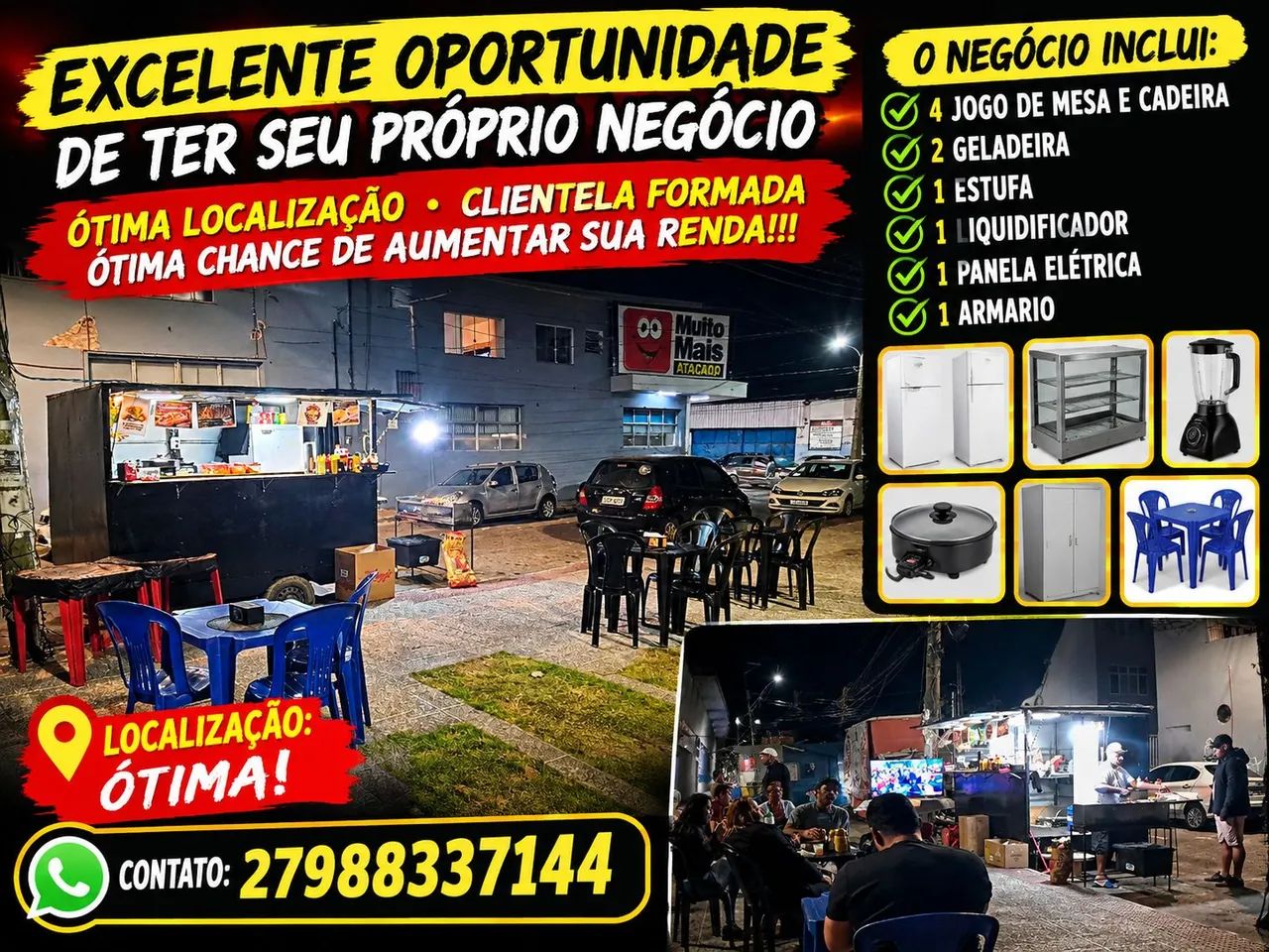 Vende se treyler completo em funcionamento