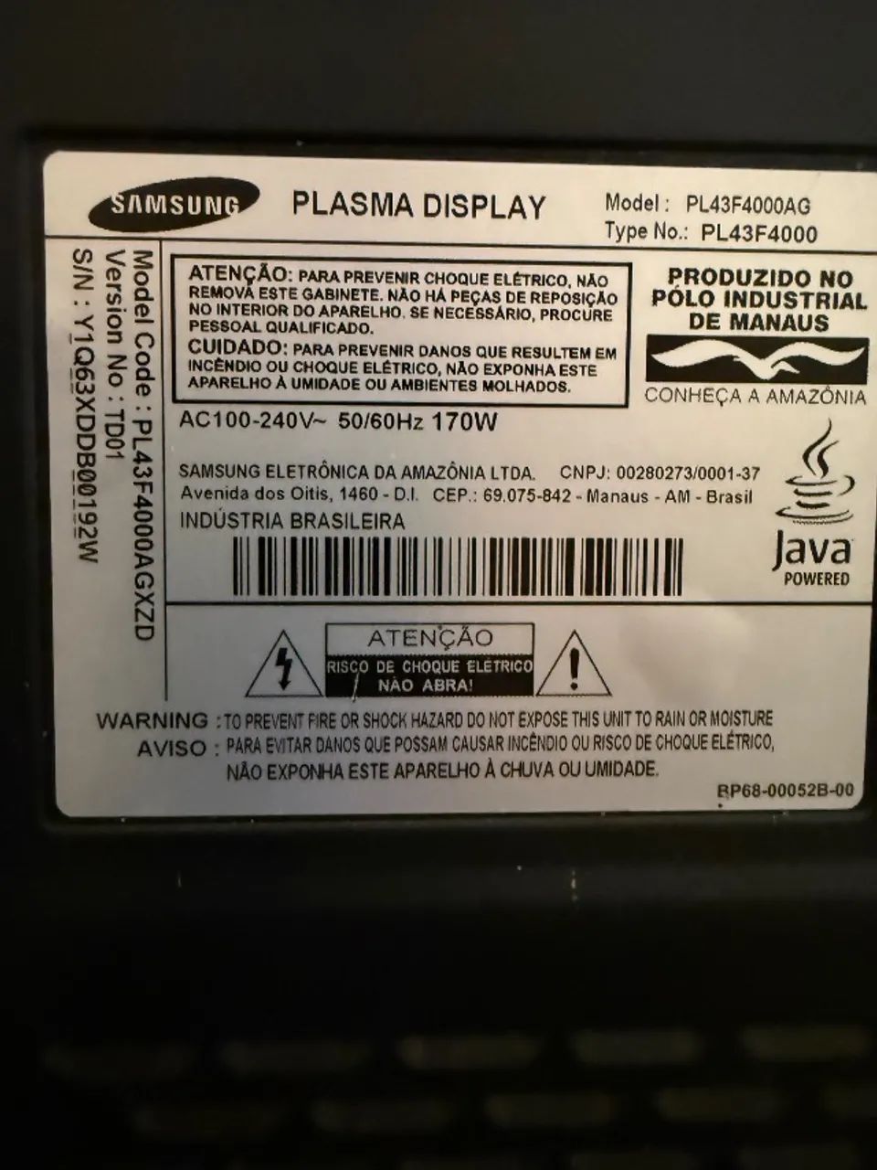 Tv Samsung Plasma 43" Novíssima - Foto 4