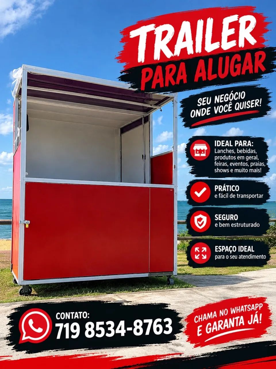Barraca aluguel 