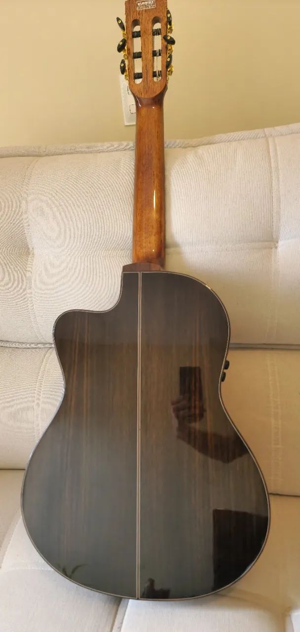 Violão maciço spruce elétrico alta qualidade de som - Foto 3