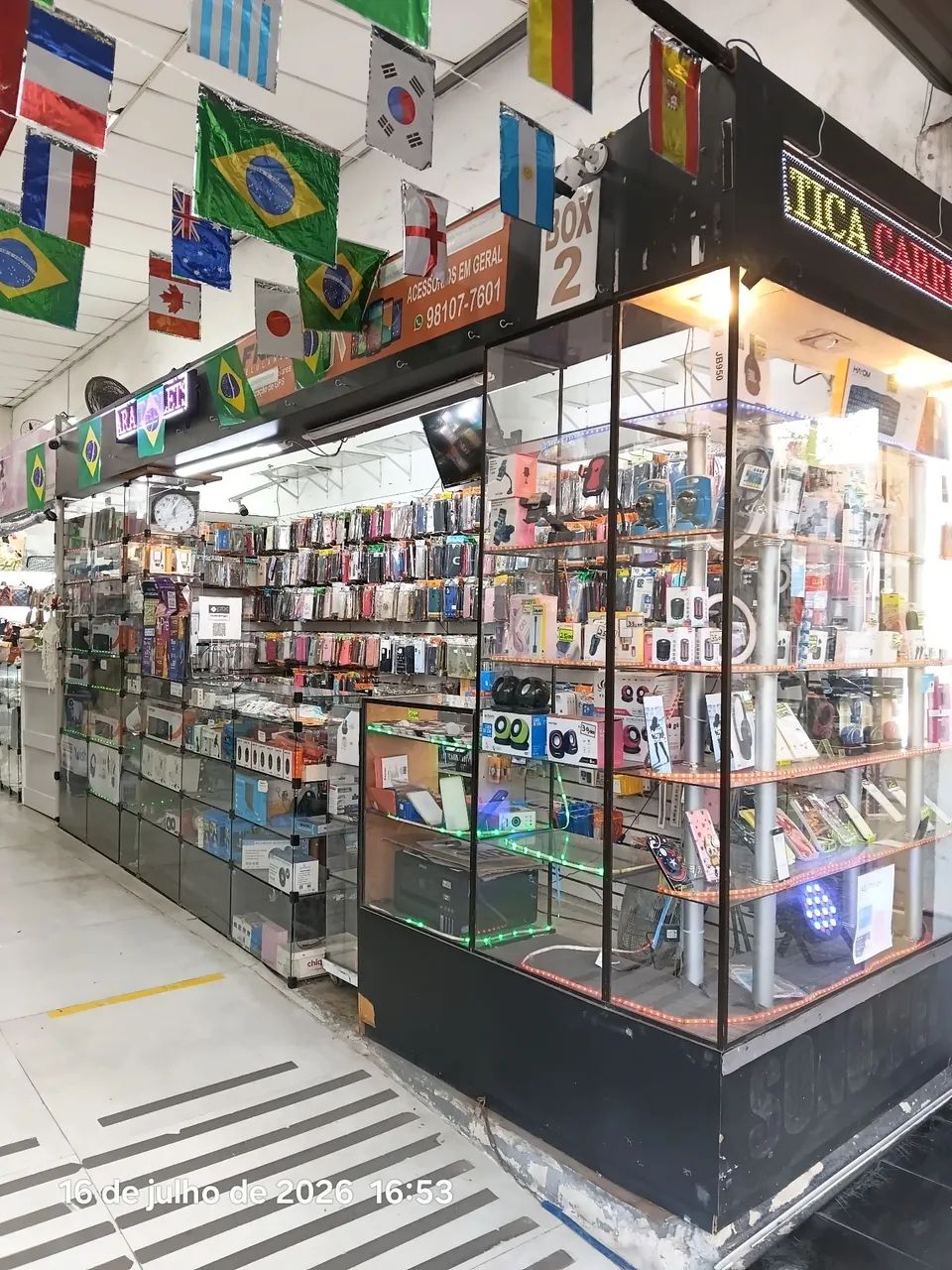 Loja de capinhas e acessórios para celular 
