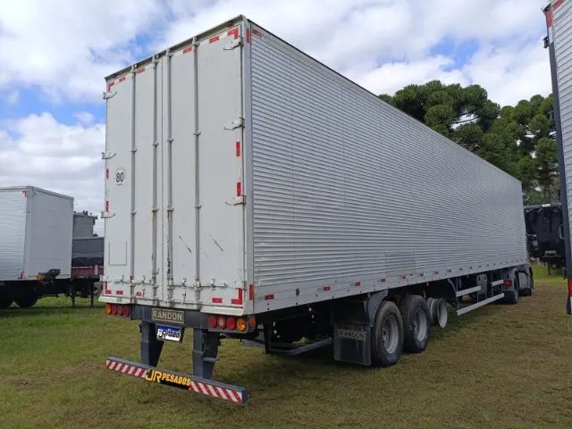 carreta bau randon 30 paletes 15.28m x 2.53m ano 2014