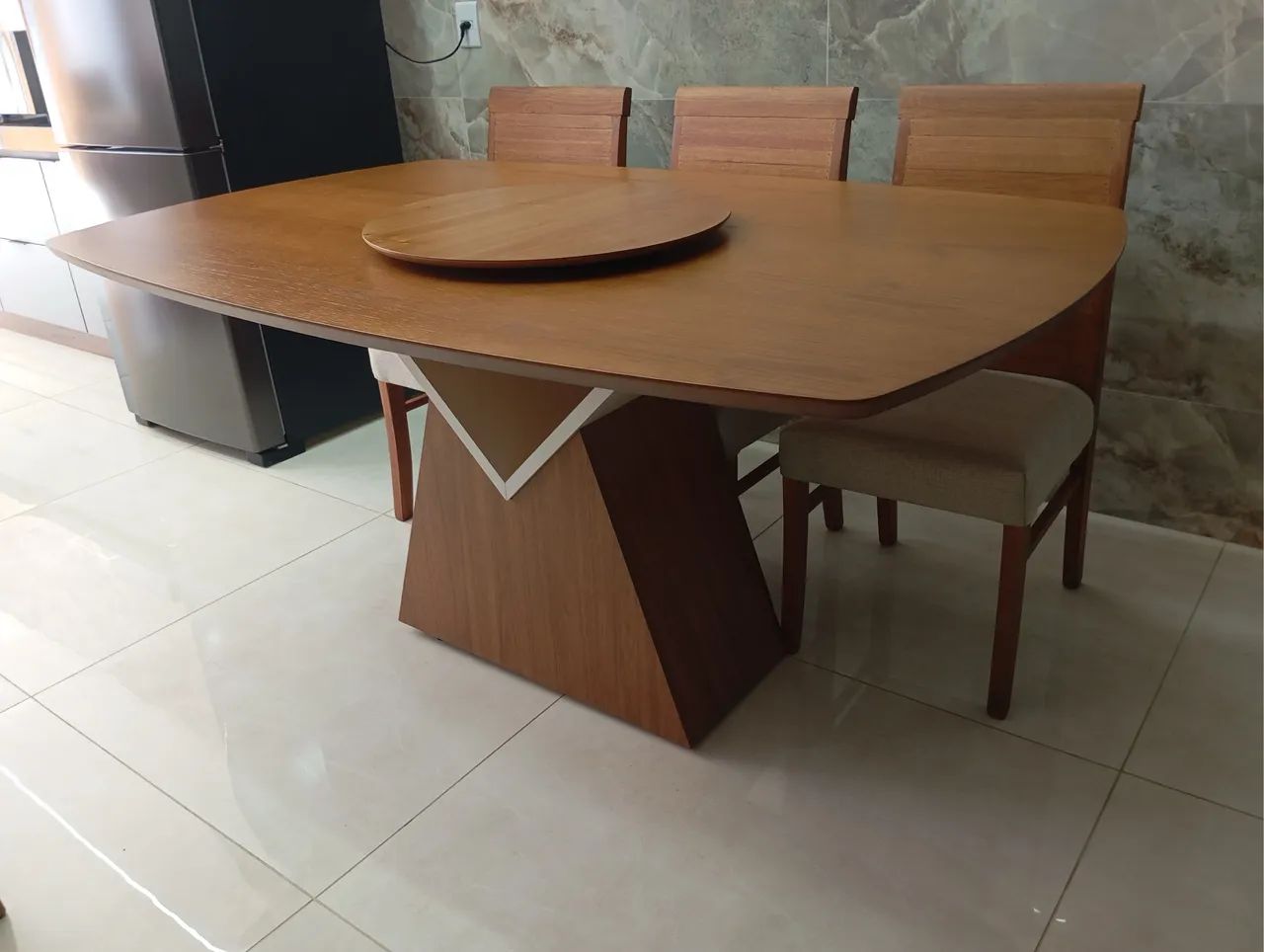 Mesa de jantar nova completa pronta entrega  - Foto 2