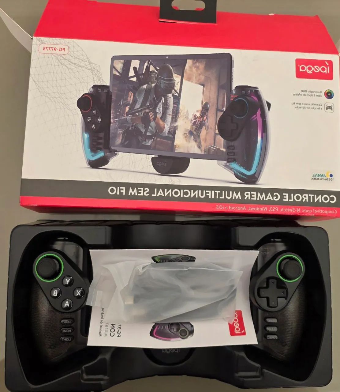 Controle Gamer Ipega PG-9777S - Novo - Acessórios de Celular