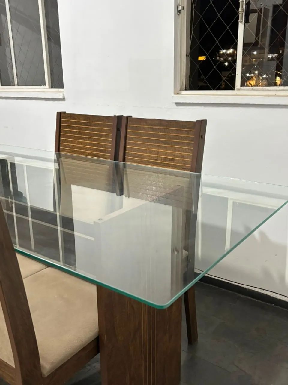 mesa de jantar quadrada vidro  - Foto 5