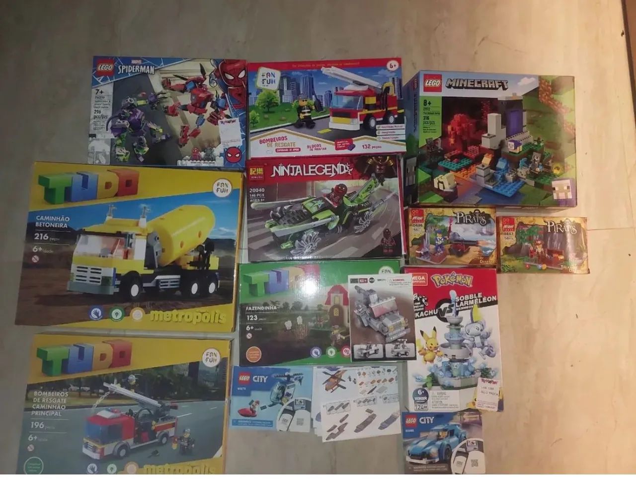 3 mil peças de lego