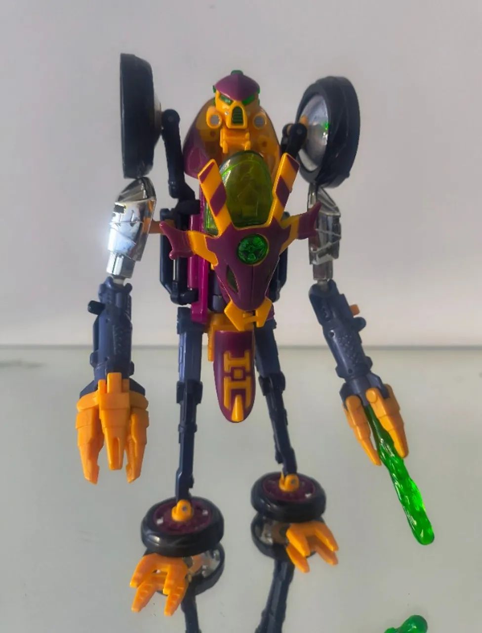 Figure Transformers Beast Machines Thrust Deluxe completo com card e manual, Hasbro - Foto 4
