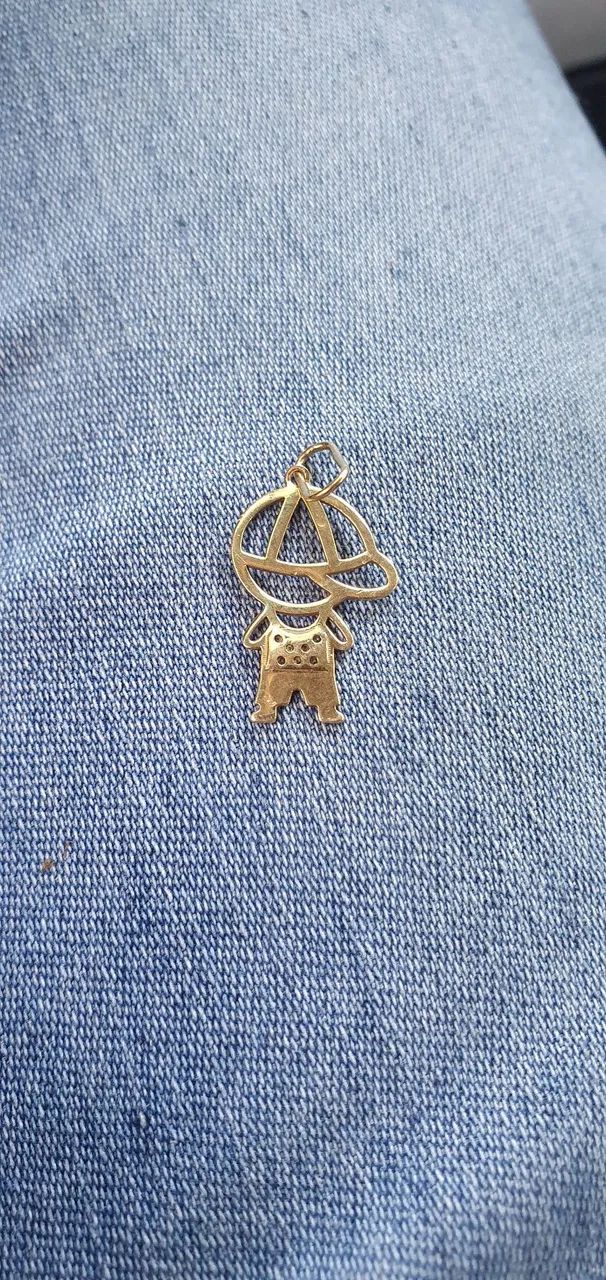 Pingente de menino 18k - Foto 2