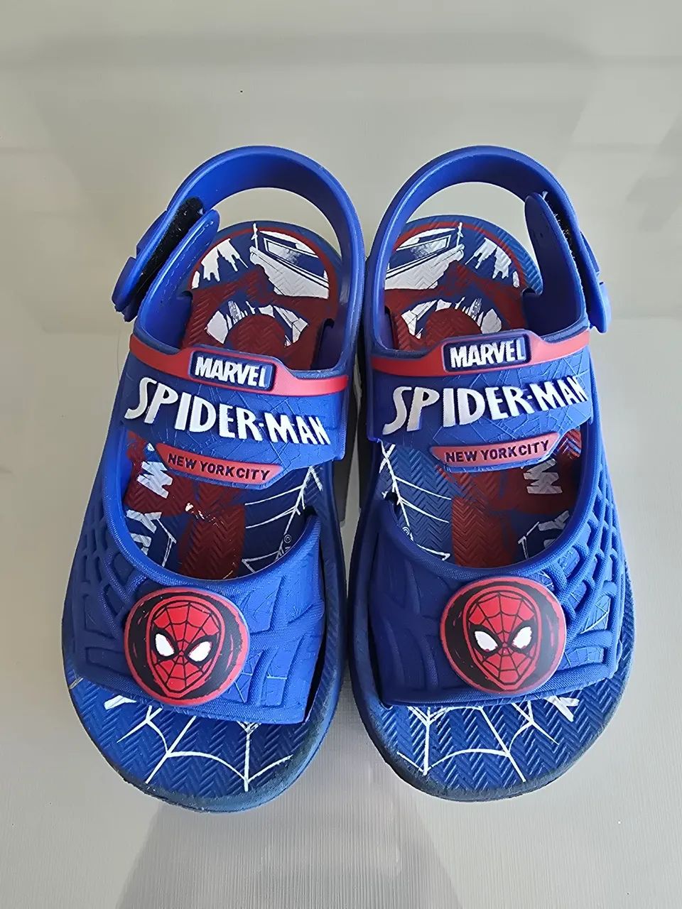 Sandália Spider-man azul tamanho 25 - Foto 2
