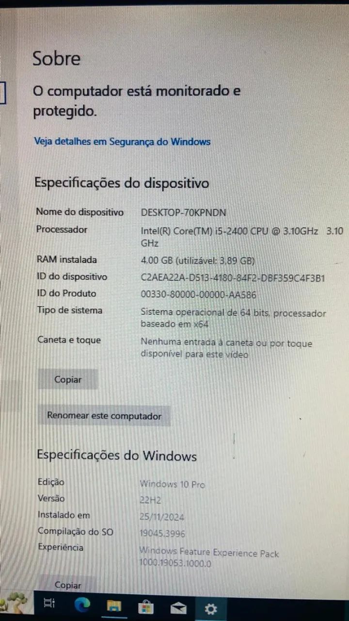 Cpu Hp Intel Core I5 320gb Hd 4gb Memória - Foto 2