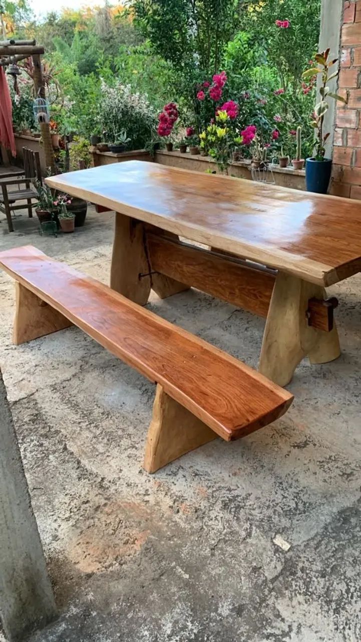 Mesa de jantar 8lugares em jatobá. - Foto 2
