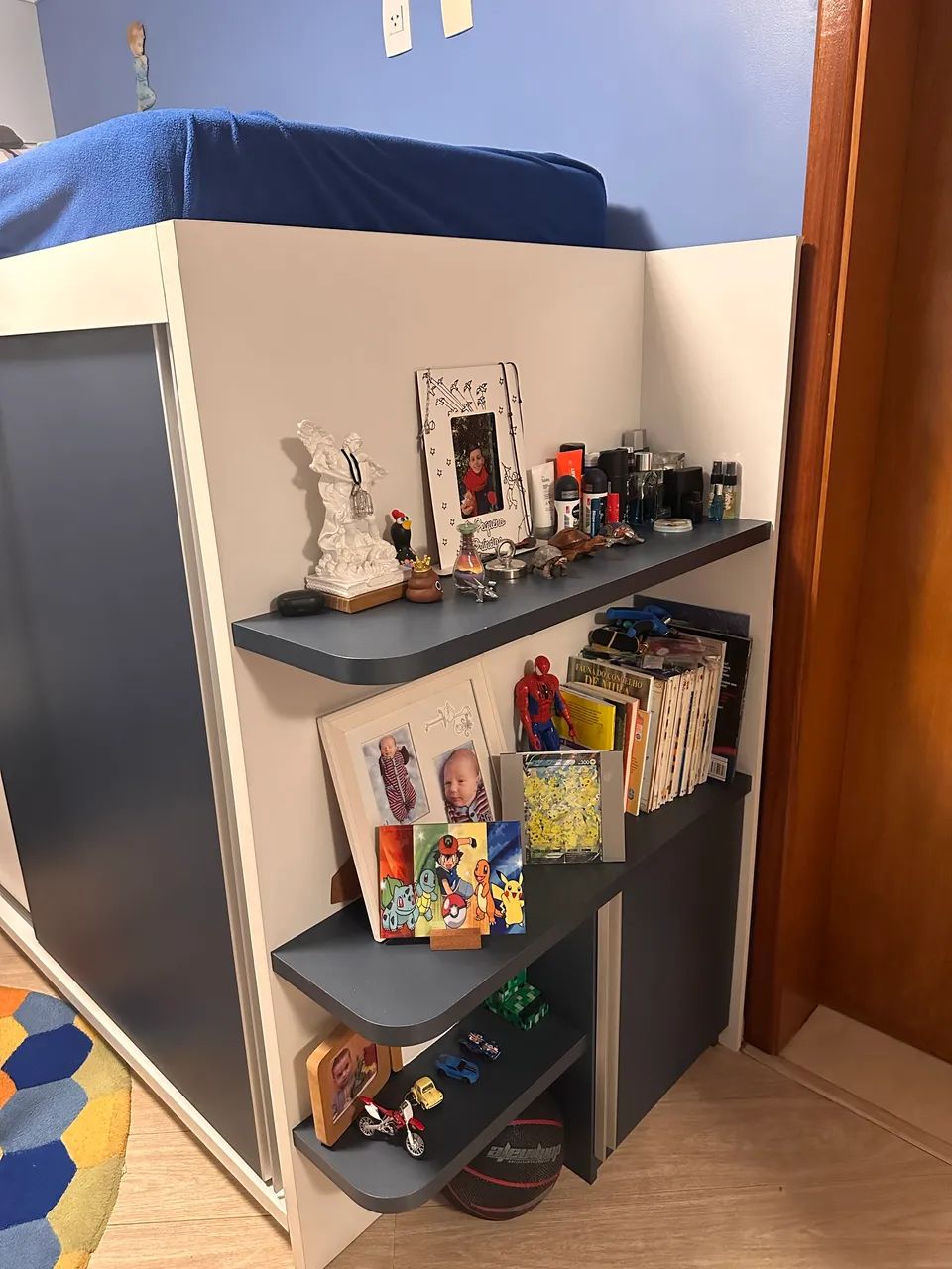 Cama e guarda roupa de solteiro completo estilo beliche  - Foto 4