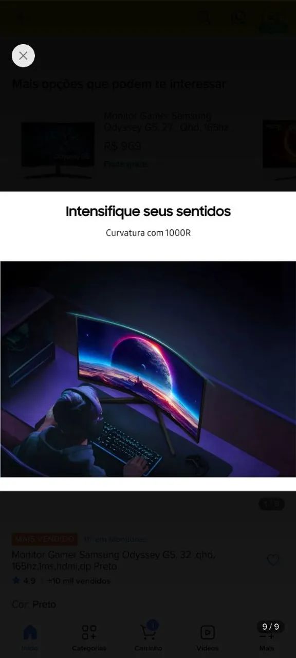 Monitor  Gamer Samsung Odyssey G5 - Foto 3