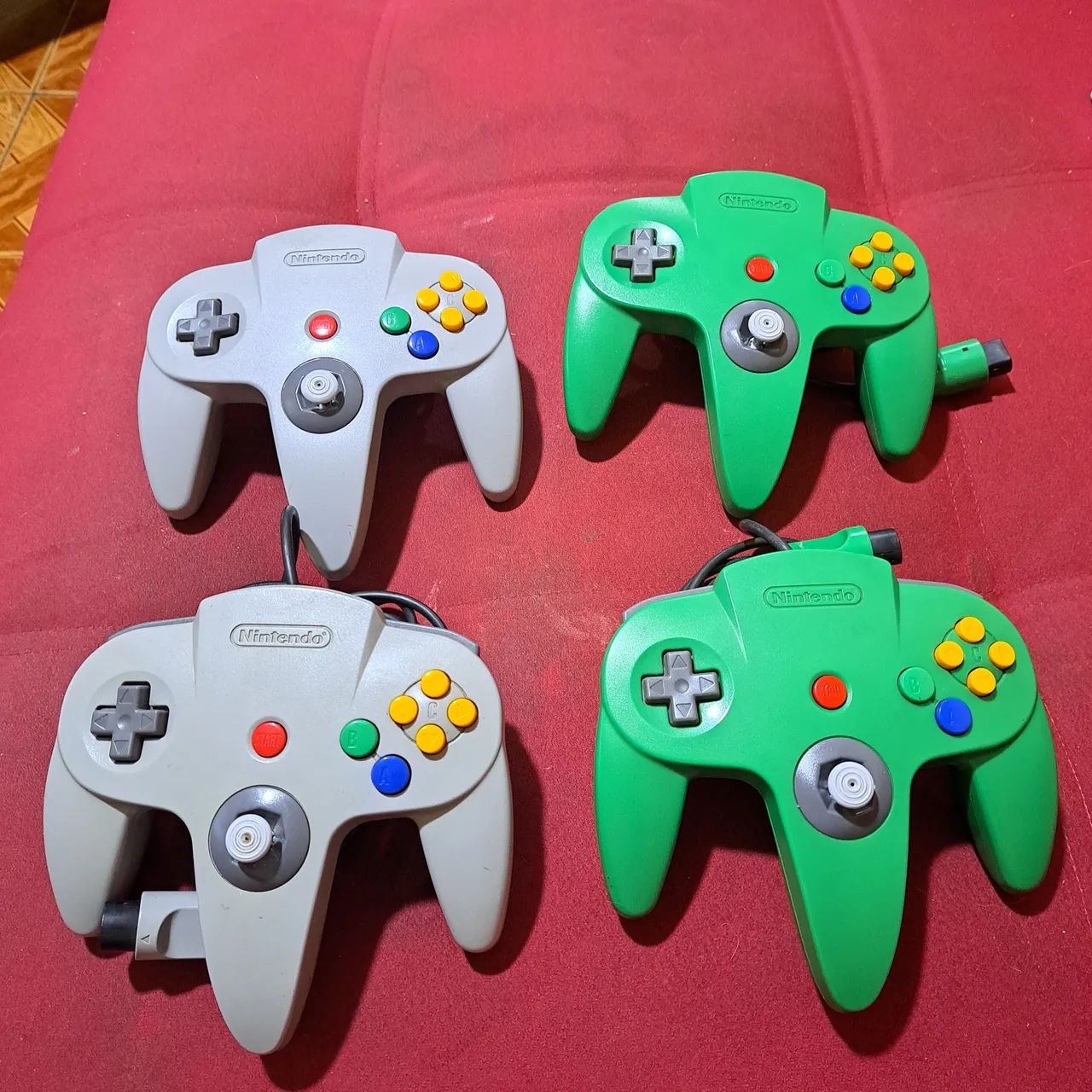 4 Controles Nintendo 64 (Originais)