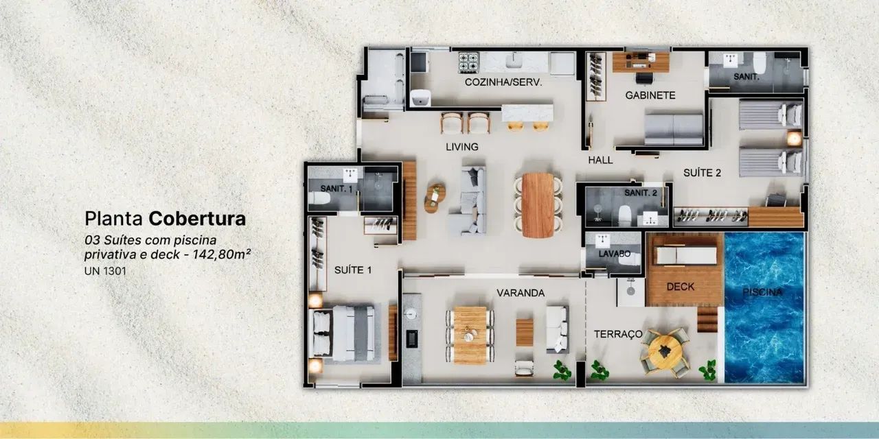 APARTAMENTO STUDIO E 1 QUARTO À VENDA EM STELLA MARIS - Foto 3