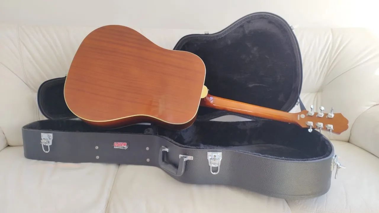 Violão Epiphone 6 cordas + Hardshell case - Foto 2
