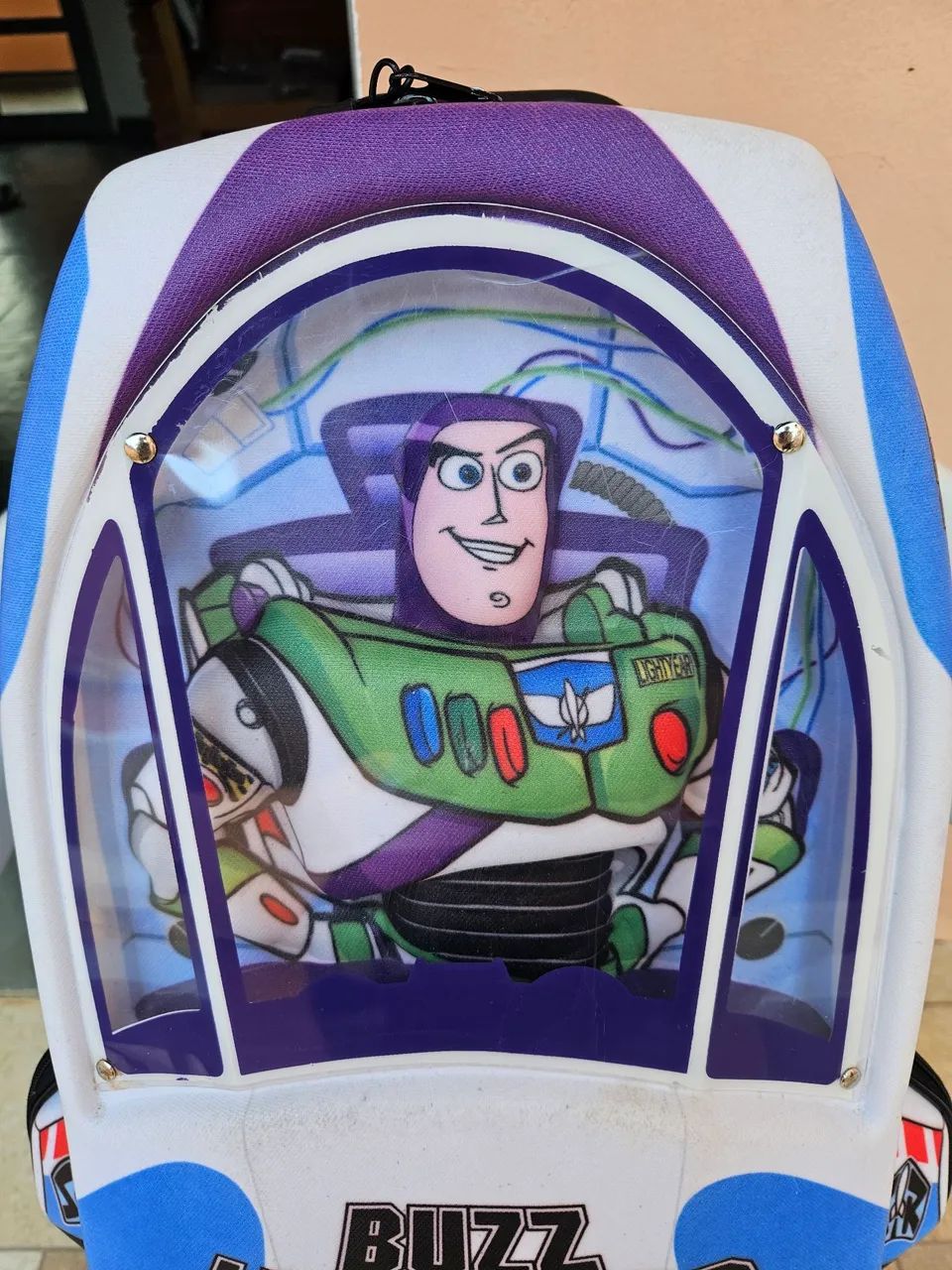Mochila Buzz Lightyear original com rodinhas 