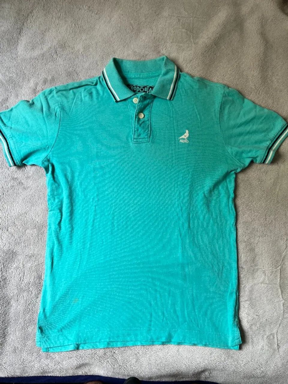 polo aeropostale azul turques básica premium