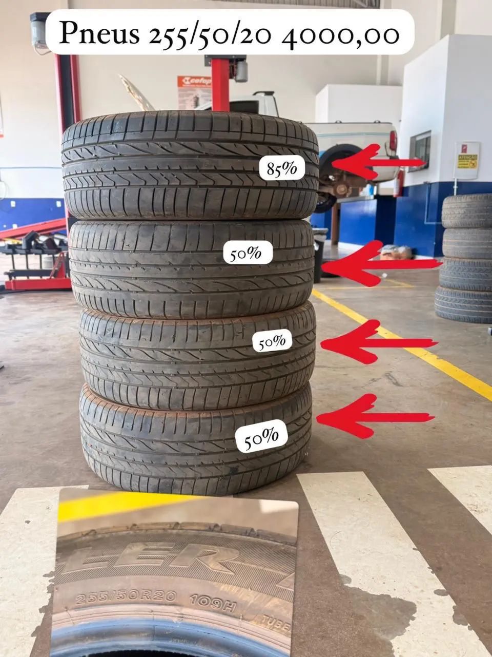 04- PNEU 255/50 R20 ORIGINAL BRIDGESTONE