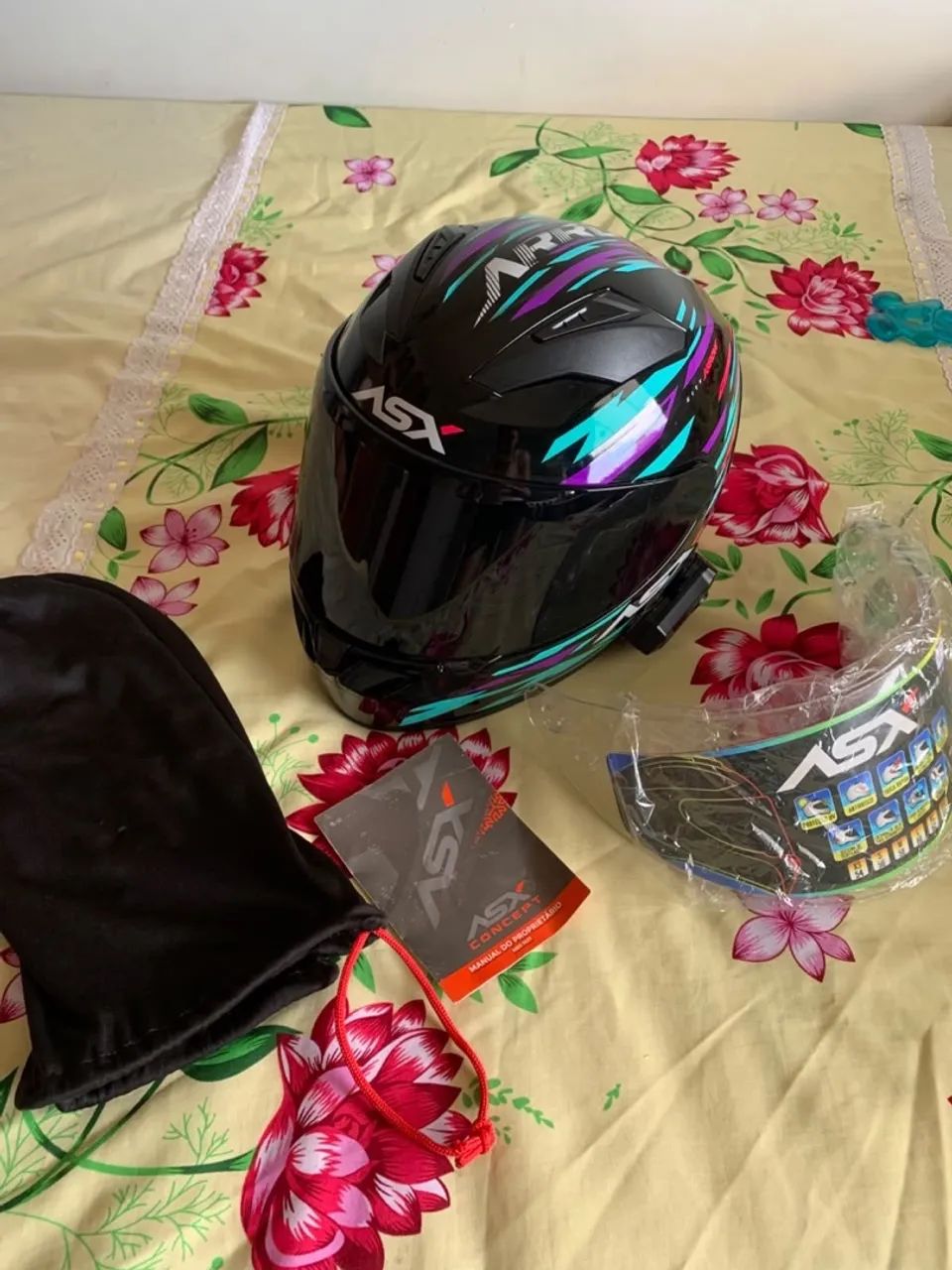 Capacete disponível 