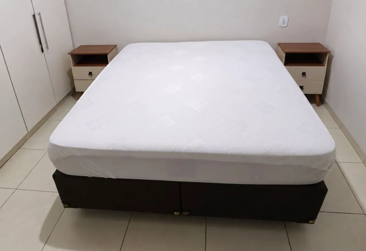Colchão Queen + Box Bipartido 