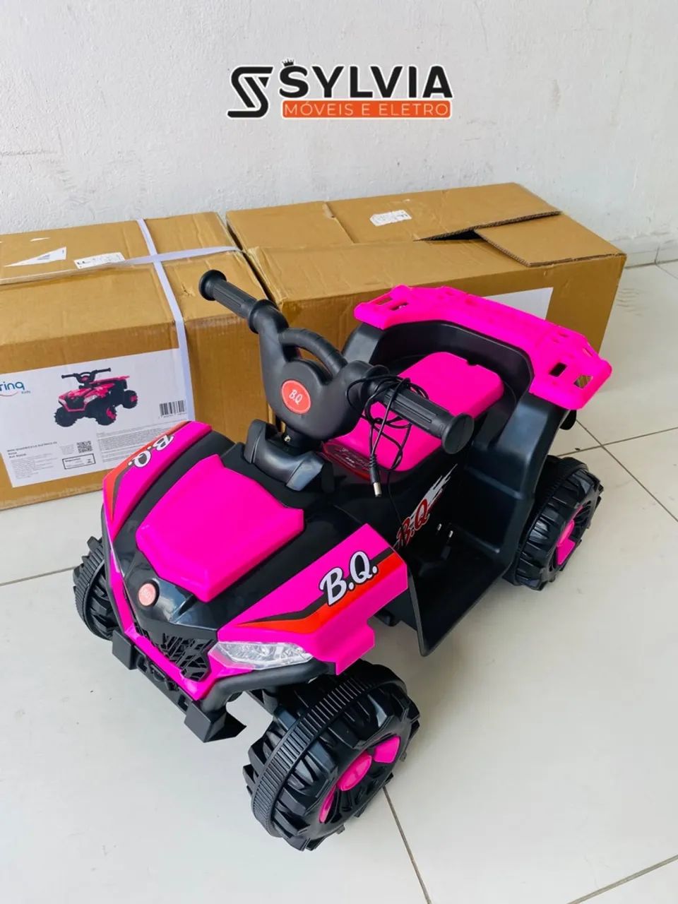 Mini quadriciclo rosa elétrico  - Foto 2