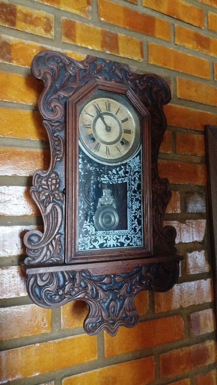 Relogio De Parede Marca Ansonia Clock 