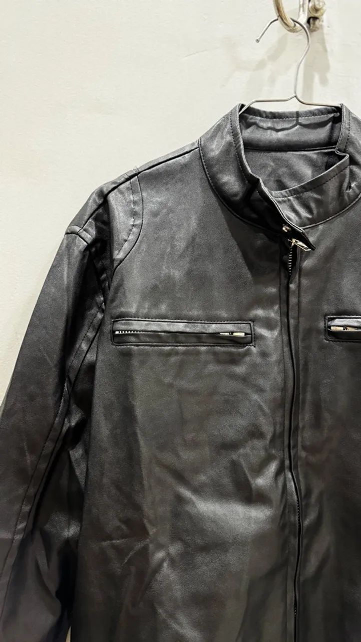 Jaqueta de couro masculina  - Foto 2