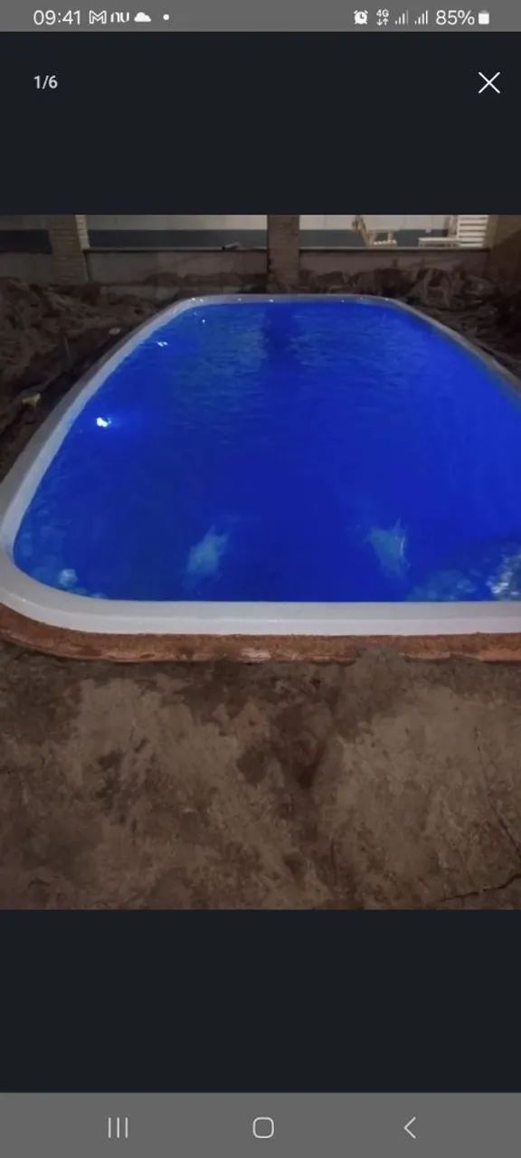 Piscina de fibra