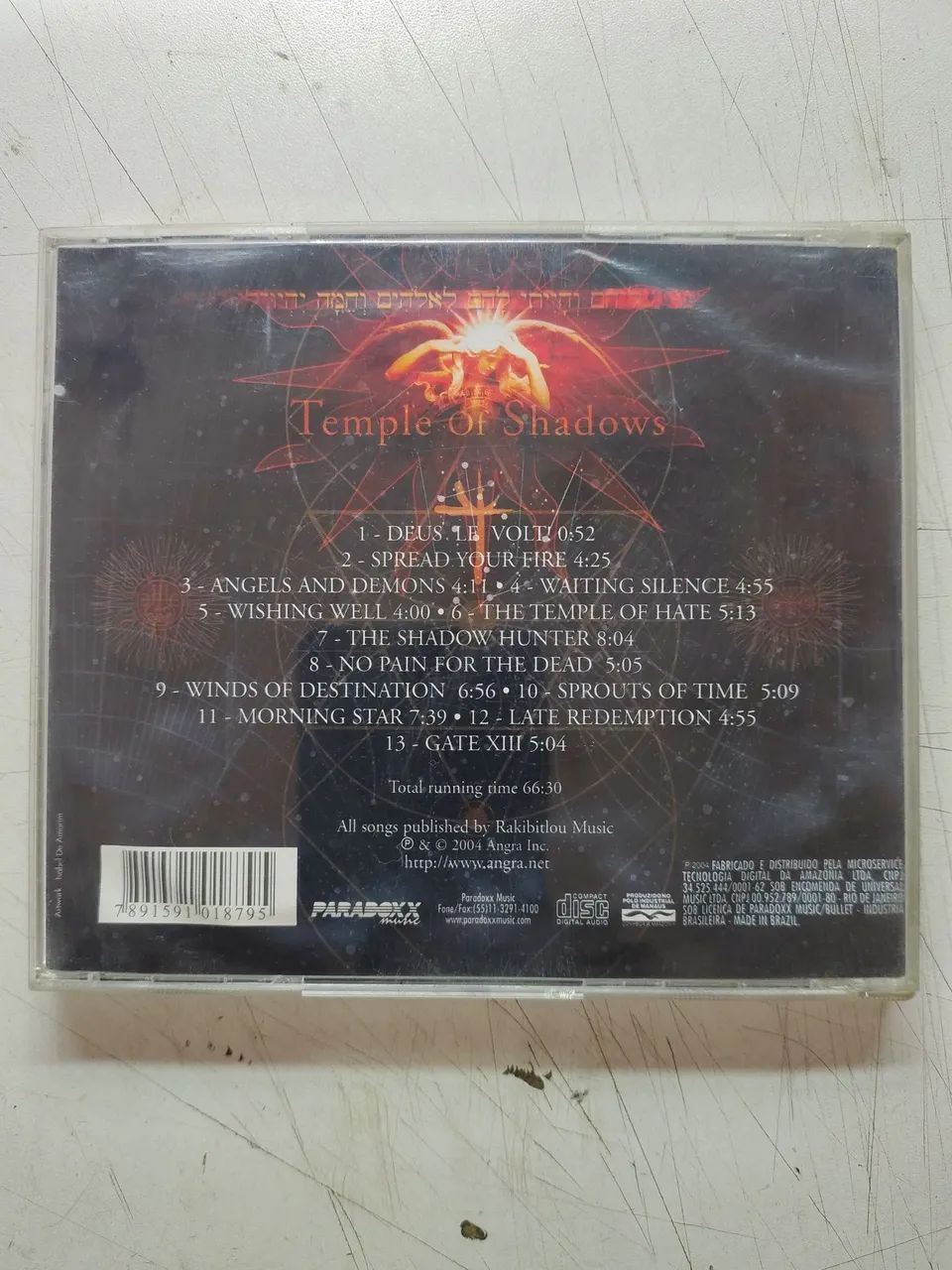CD Angra - Temple of Shadows - Foto 2