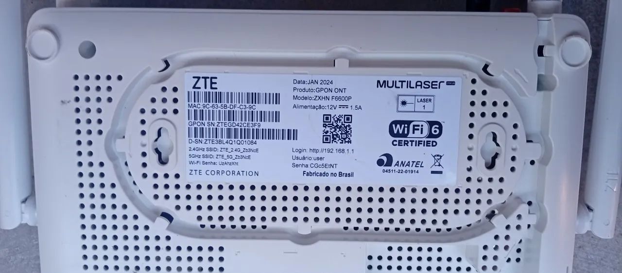 ONT ZTE C/ Fonte Usado - Foto 3