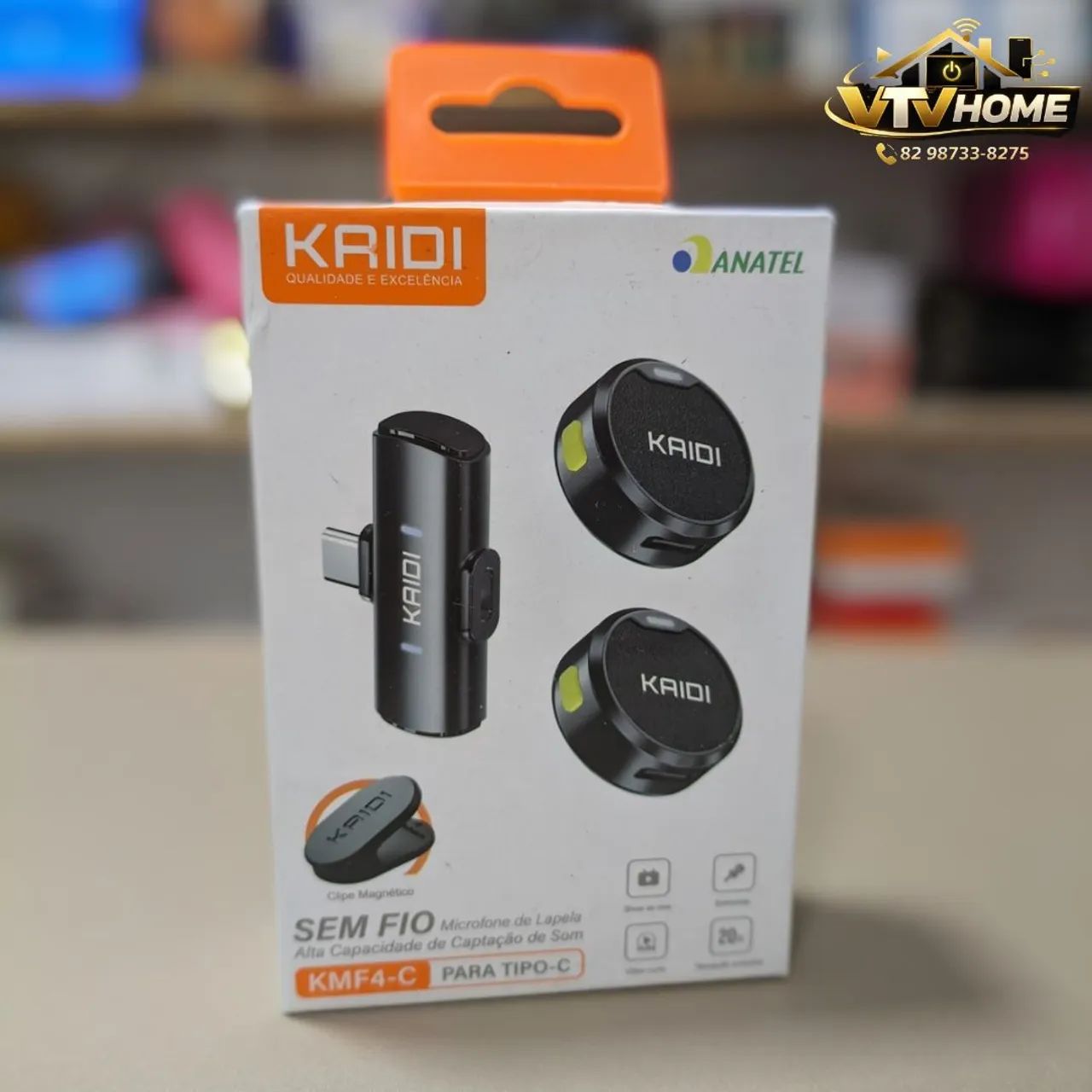 Microfone Lepela Profissional Kaidi IOS e Android + Entrega Grátis  - Foto 2